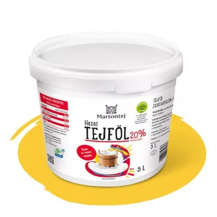 Martontej tejföl 20% 5 L vödrös