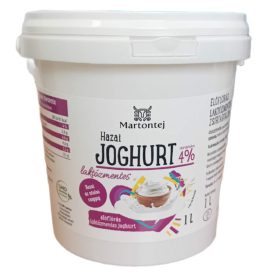 Laktózmentes natúr joghurt 1 L vödrös
