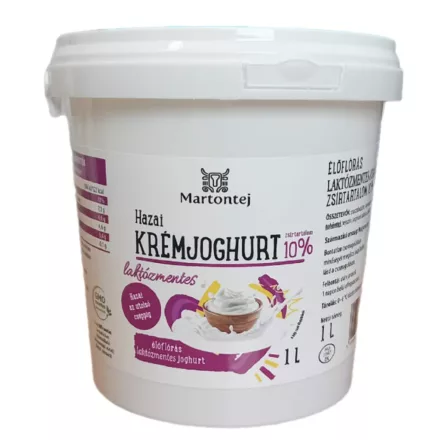 Laktózmentes Krém joghurt 1 L vödrös