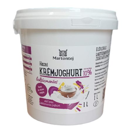 Laktózmentes Krém joghurt 1 L vödrös