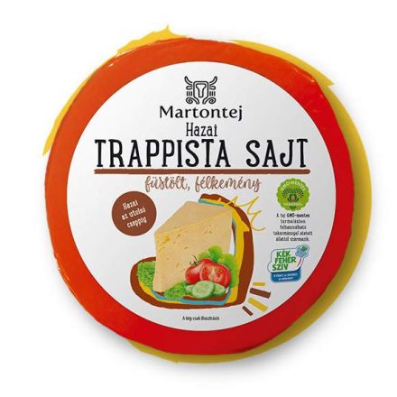 Bükkfán füstölt trappista sajt egész